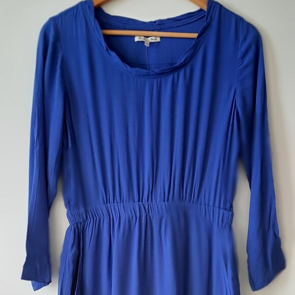 MADEWELL (Broadway and Broome)  - 3/4 Sleeve Dress - Blue - Size 4 - Picture 1 of 5